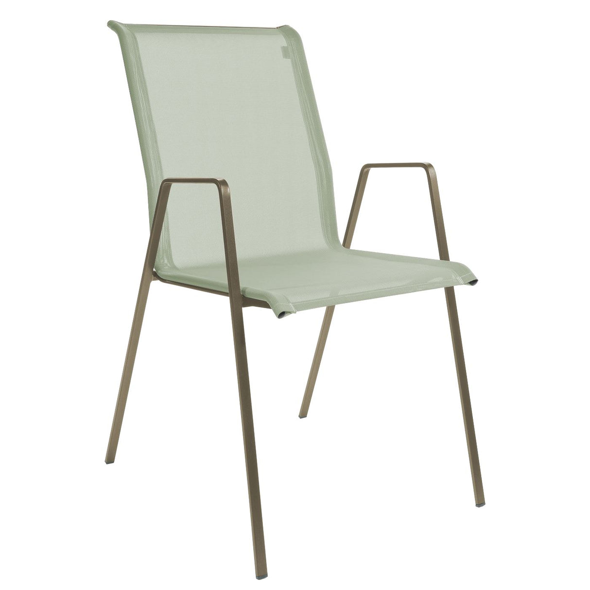 Schaffner Luzern Fauteuil repas empilable Champagne 85 Vert Crème 26