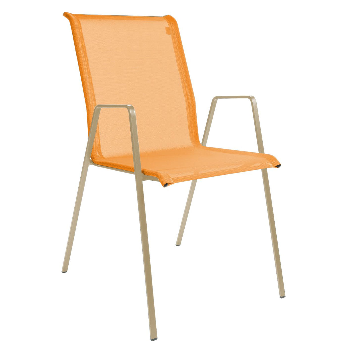 Schaffner Luzern Fauteuil repas empilable Marron pastel 83 Orange 13