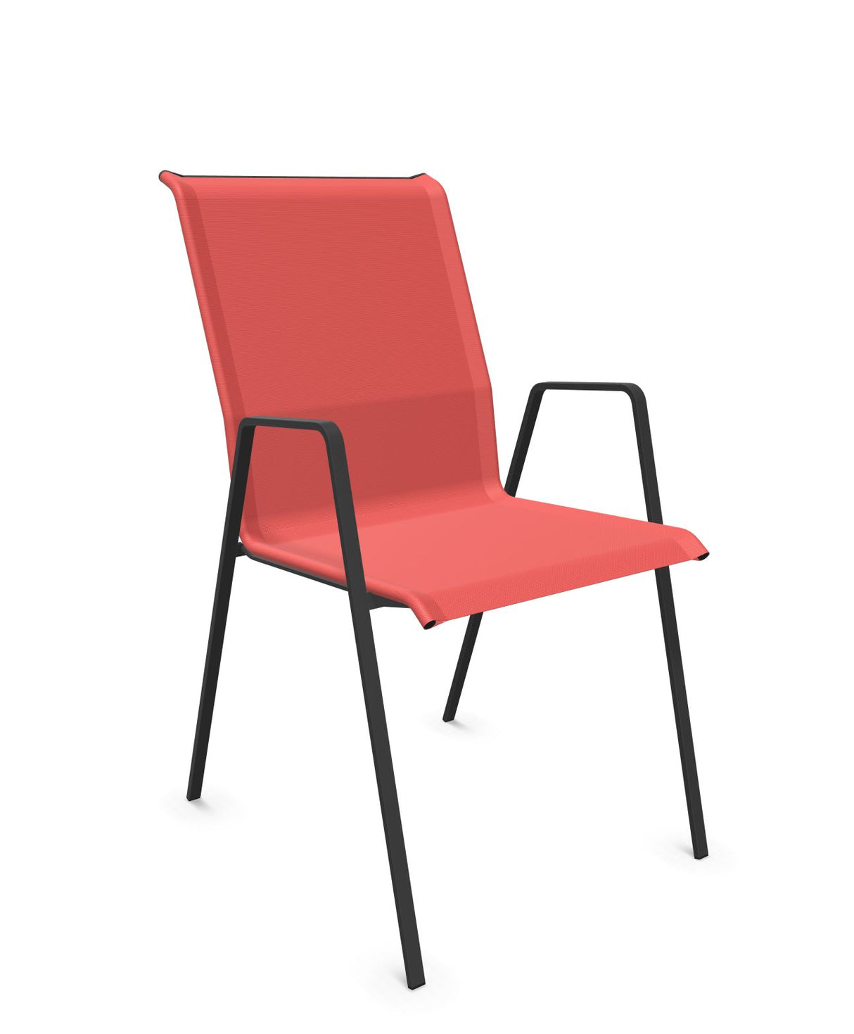 Schaffner Luzern Fauteuil repas empilable Rouge 30 Anthracite 77
