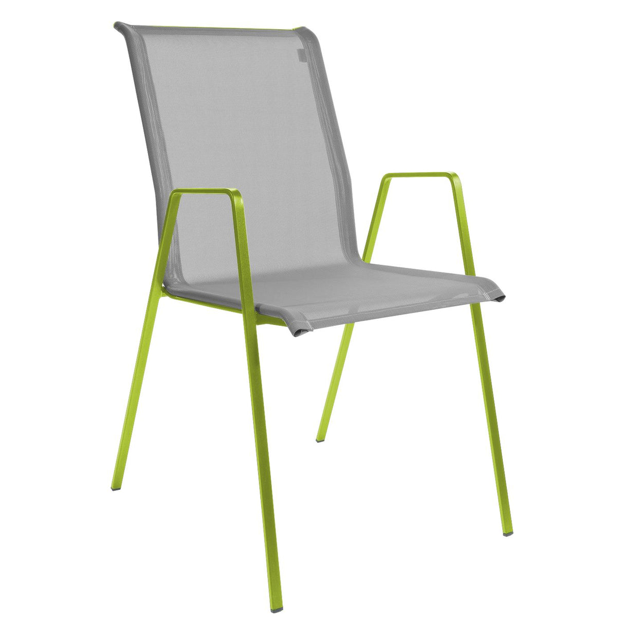 Schaffner Luzern Fauteuil repas empilable Vert clair 63 Gris 20