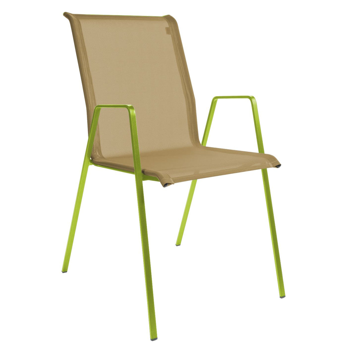 Schaffner Luzern Fauteuil repas empilable Vert clair 63 Sable 81