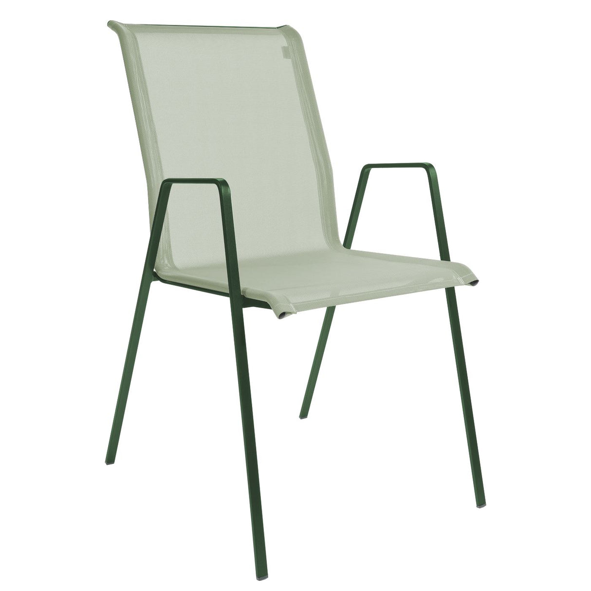 Schaffner Luzern Fauteuil repas empilable Vert sapin 66 Vert Crème 26