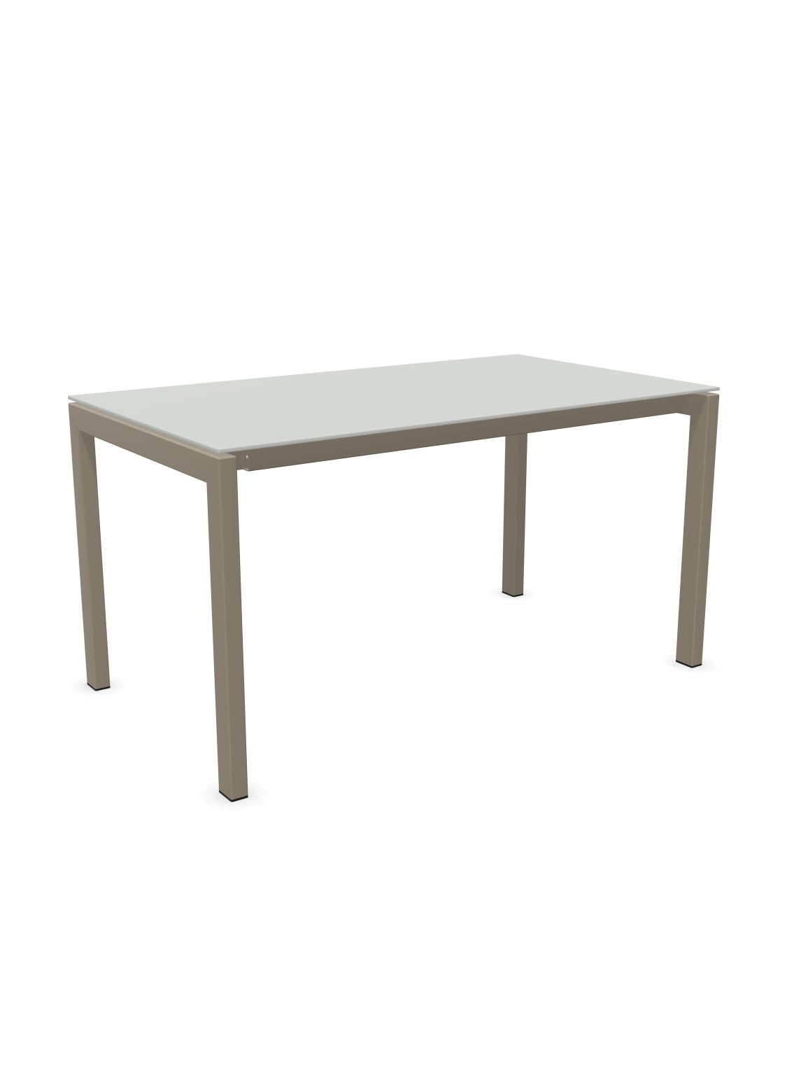 Schaffner Luzern table repas 140x80cm Gris Argent 78 Champagne 85
