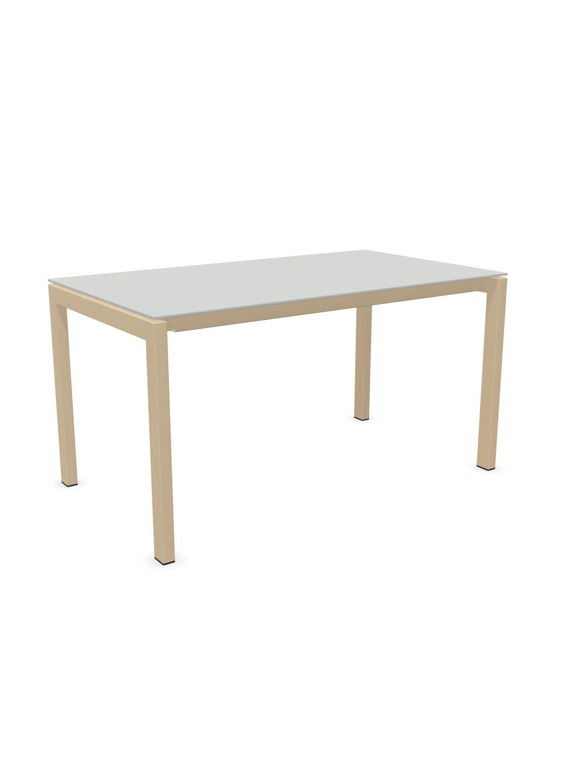 Schaffner Luzern table repas 140x80cm Gris Argent 78 Marron Pastel 83