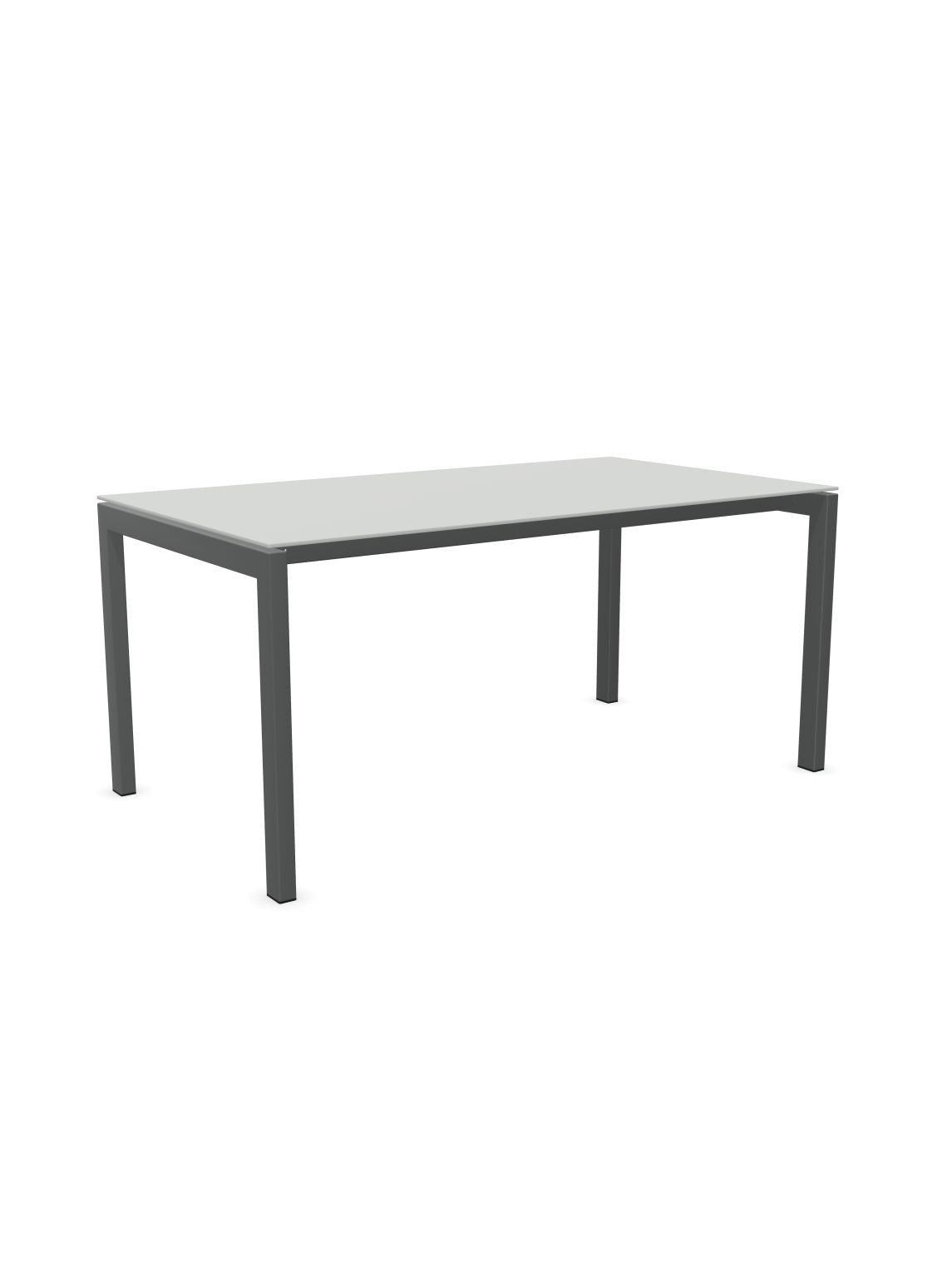 Schaffner Luzern table repas 160x90cm Gris Argent 78 Graphite 73