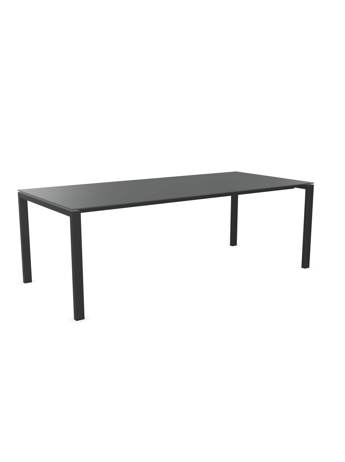 Schaffner Luzern table repas 220x100cm Graphite 73 Anthracite 77