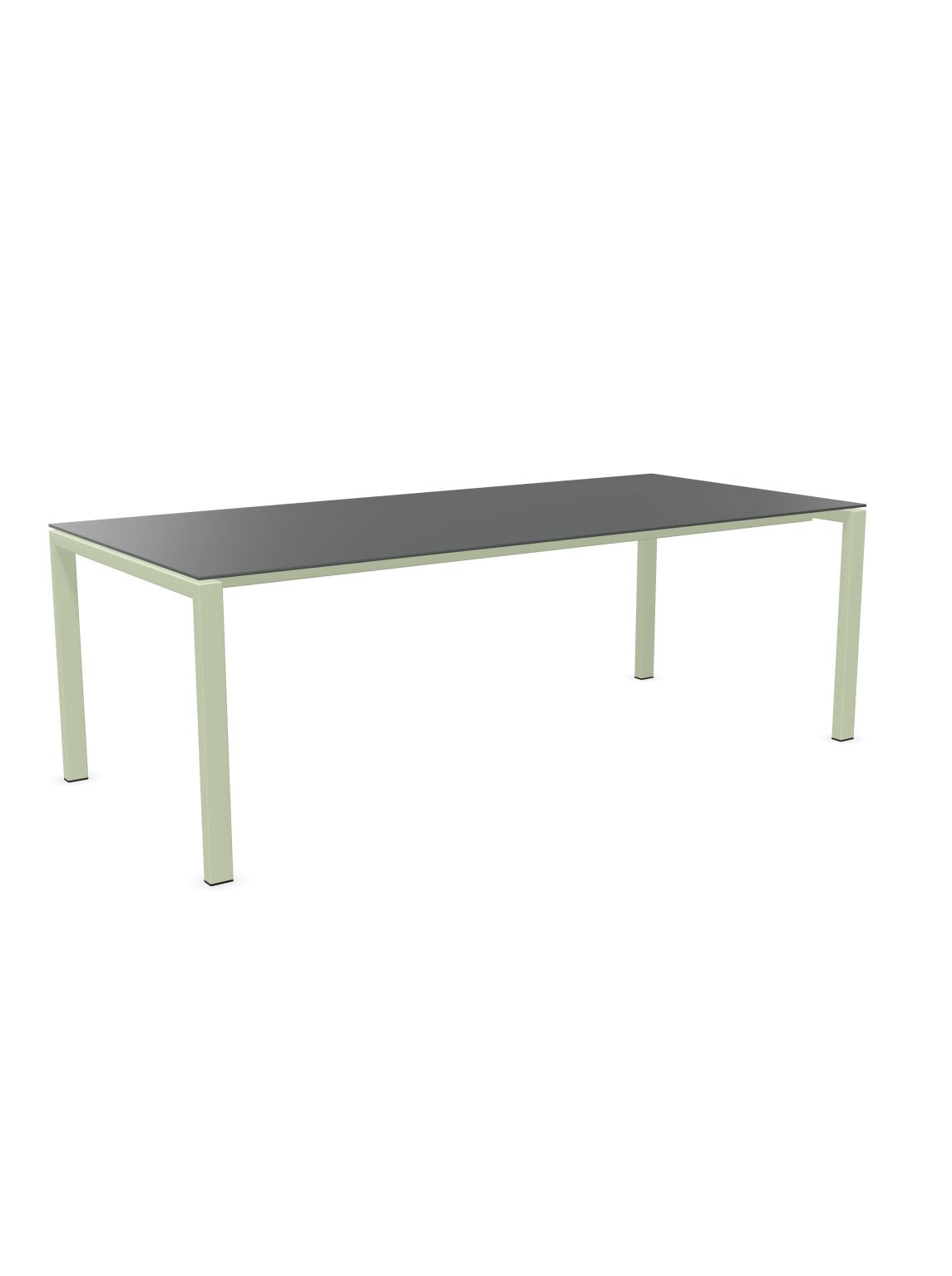 Schaffner Luzern table repas 220x100cm Graphite 73 Vert Pastel 64