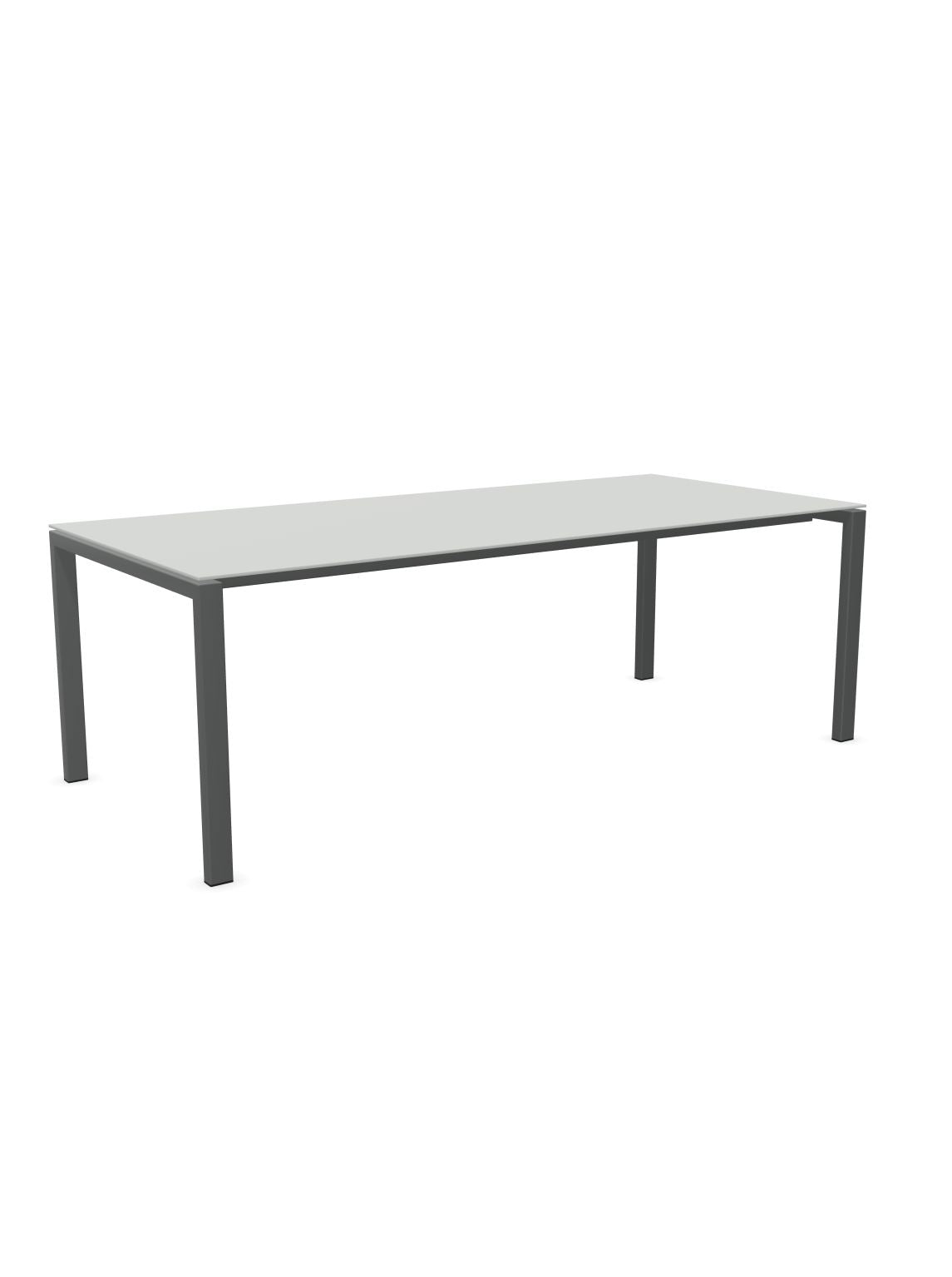 Schaffner Luzern table repas 220x100cm Gris Argent 78 Graphite 73