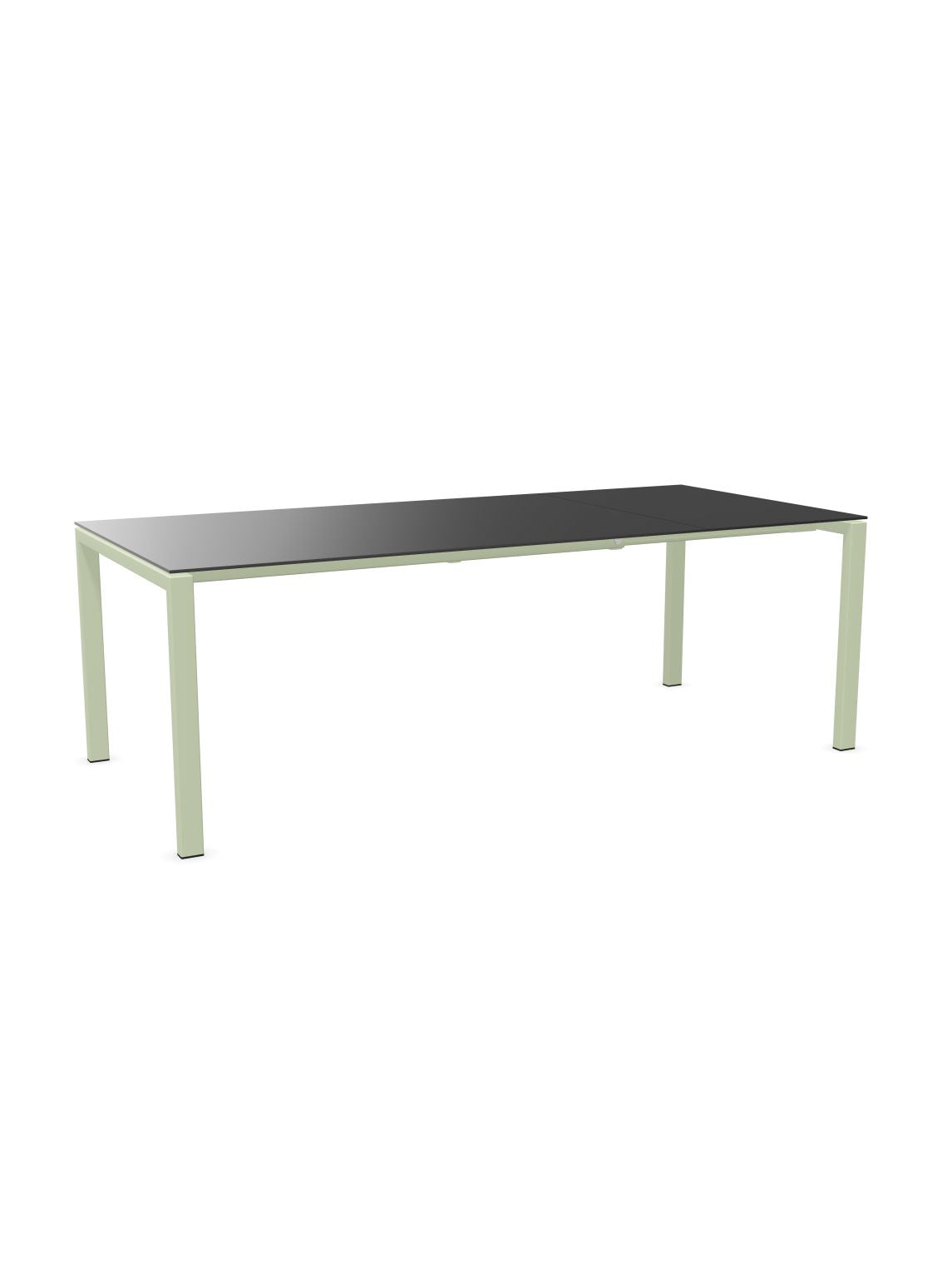 Schaffner Luzern table repas extensible 160/220x100cm Anthracite 77 Vert Pastel 64