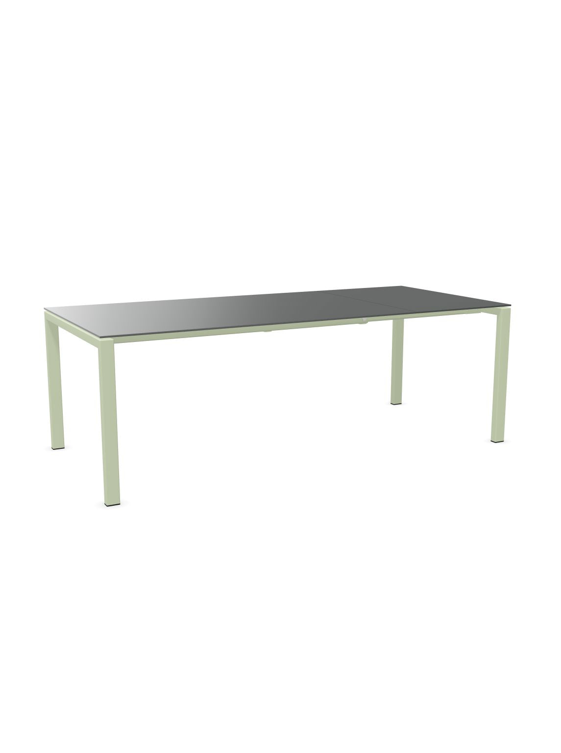 Schaffner Luzern table repas extensible 160/220x100cm Graphite 73 Vert Pastel 64