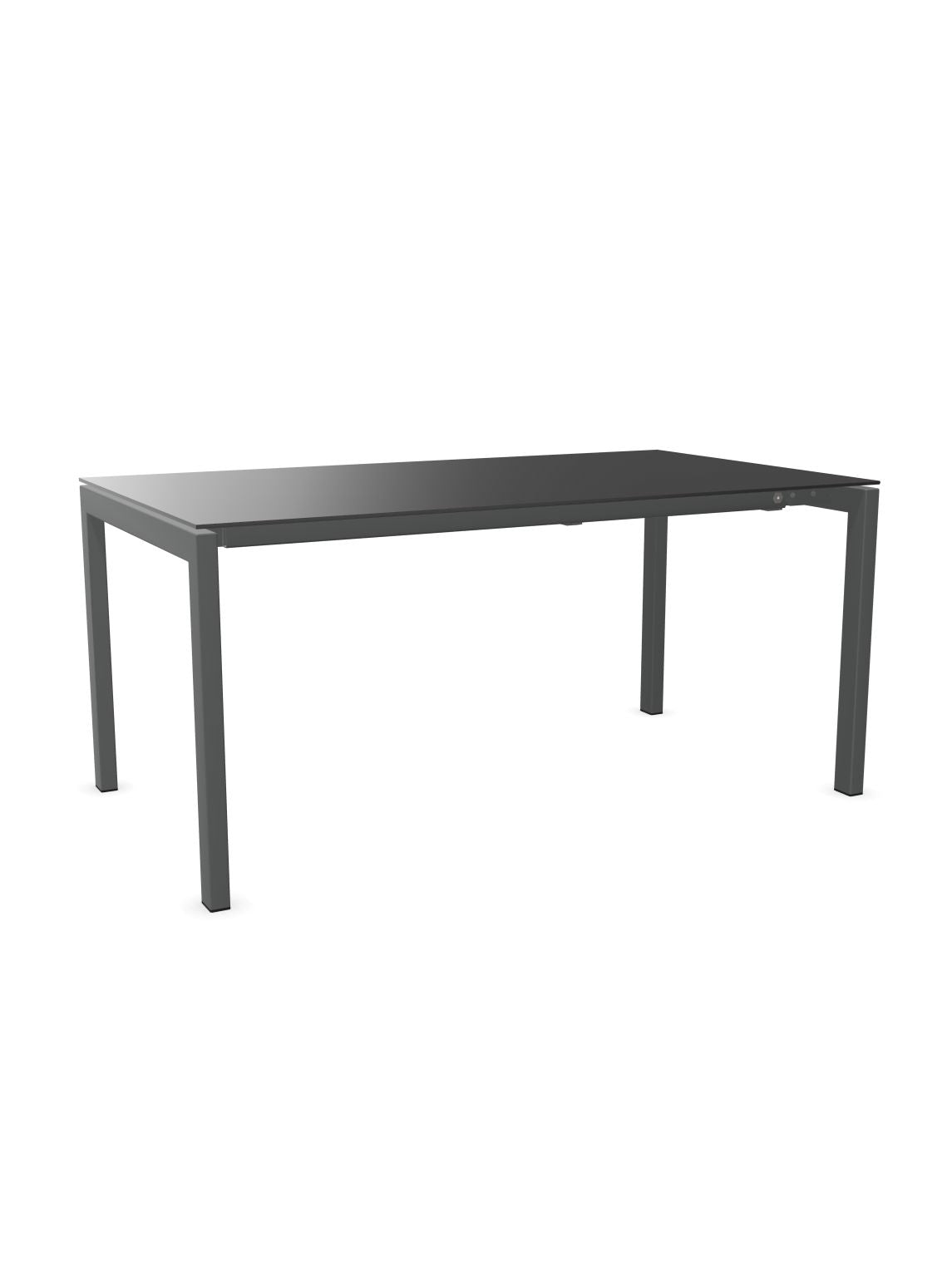 Schaffner Luzern table repas extensible 160/220x90cm Anthracite 77 Graphite 73