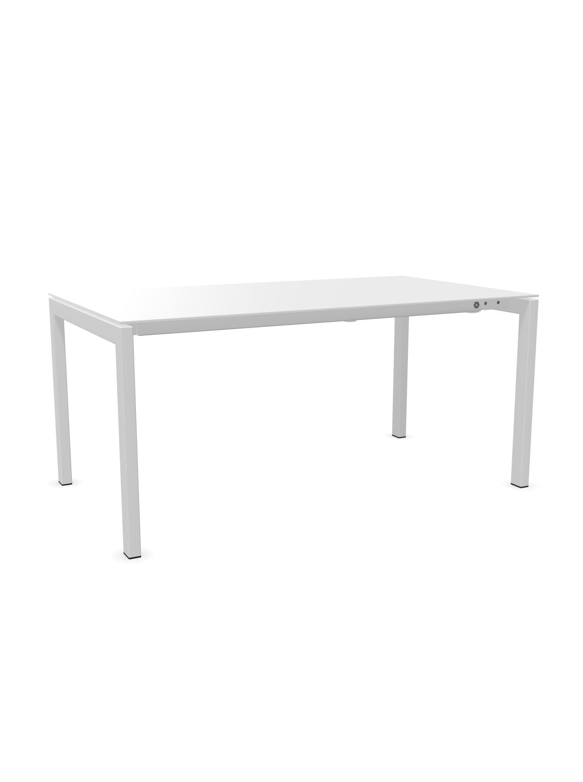 Schaffner Luzern table repas extensible 160/220x90cm Blanc 90 Blanc 90