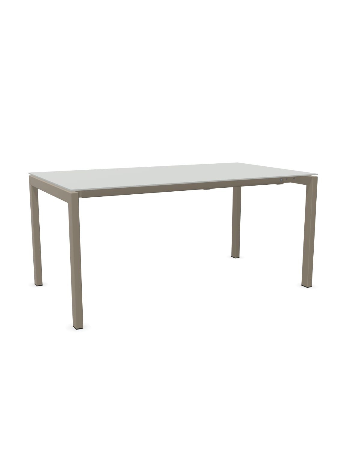 Schaffner Luzern table repas extensible 160/220x90cm Gris Argent 78 Champagne 85