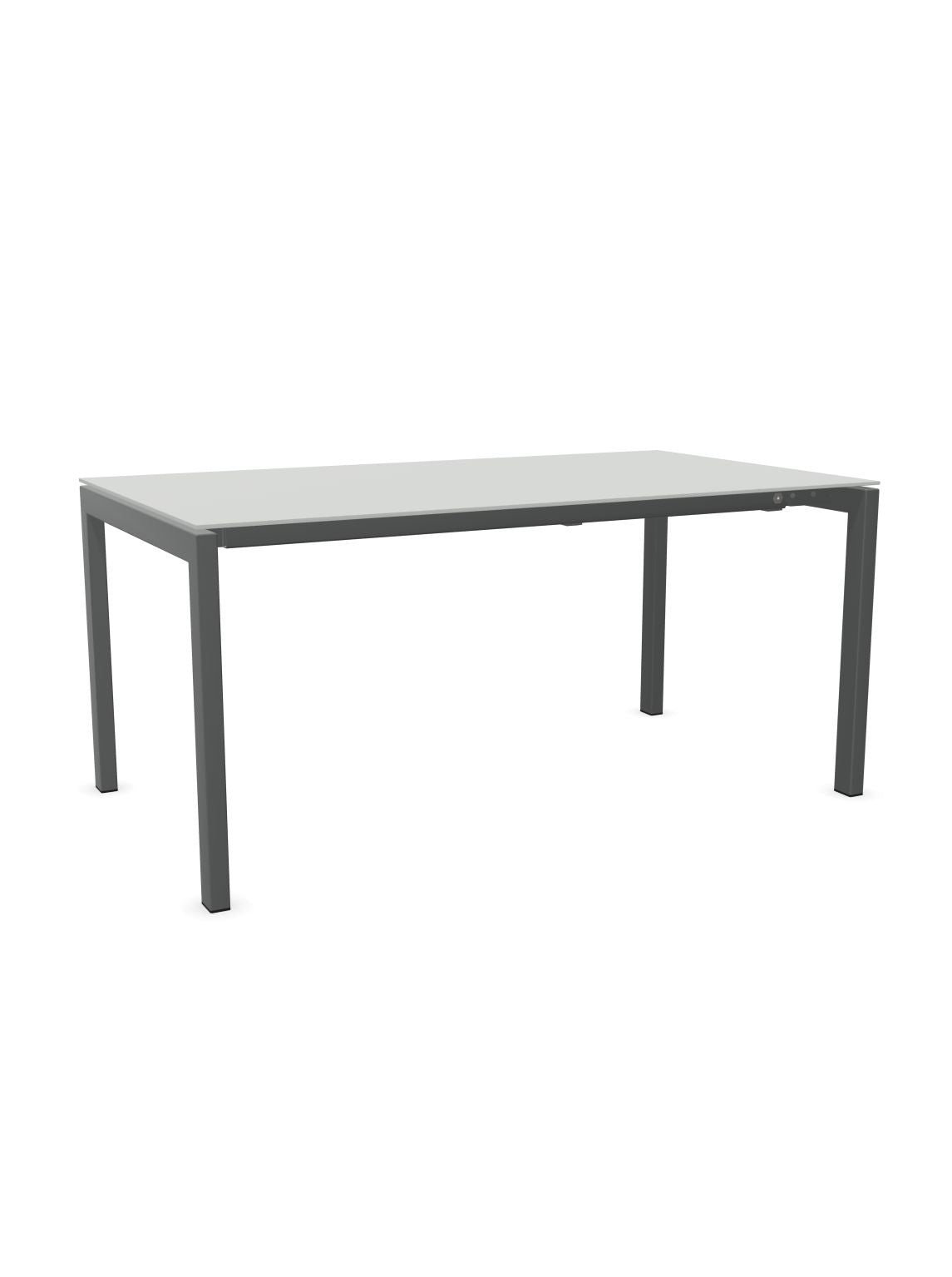 Schaffner Luzern table repas extensible 160/220x90cm Gris Argent 78 Graphite 73
