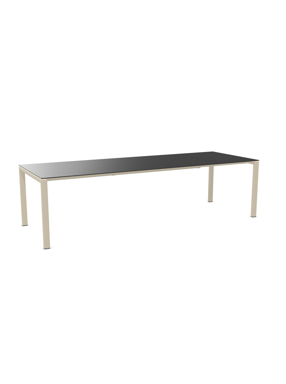 Schaffner Luzern table repas extensible 220/280x100cm Anthracite 77 Sable Pastel 15