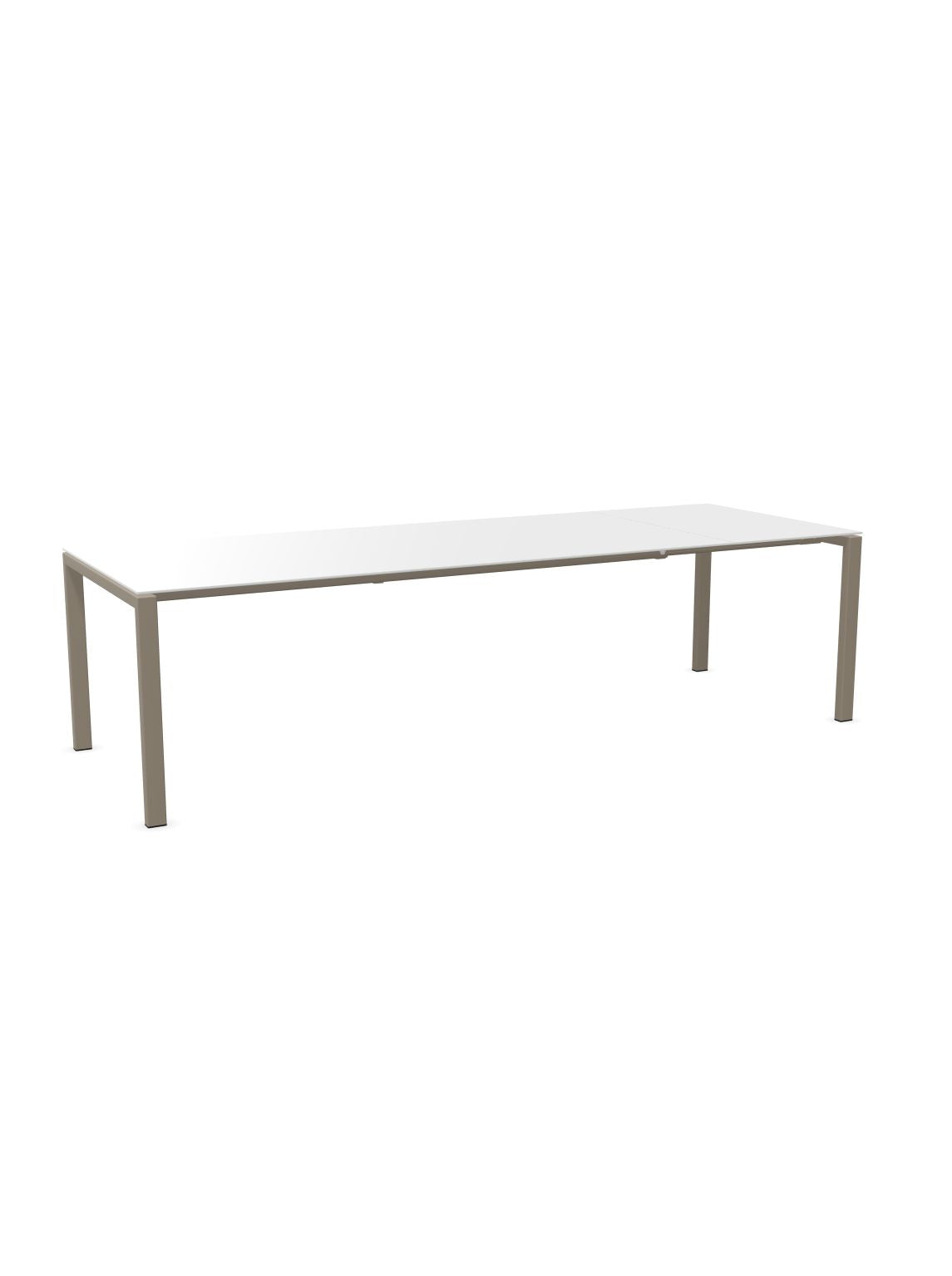 Schaffner Luzern table repas extensible 220/280x100cm Blanc 90 Champagne 85