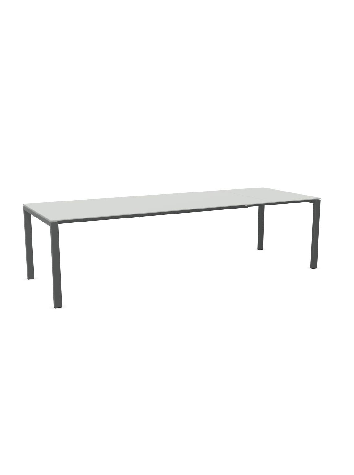 Schaffner Luzern table repas extensible 220/280x100cm Gris Argent 78 Graphite 73