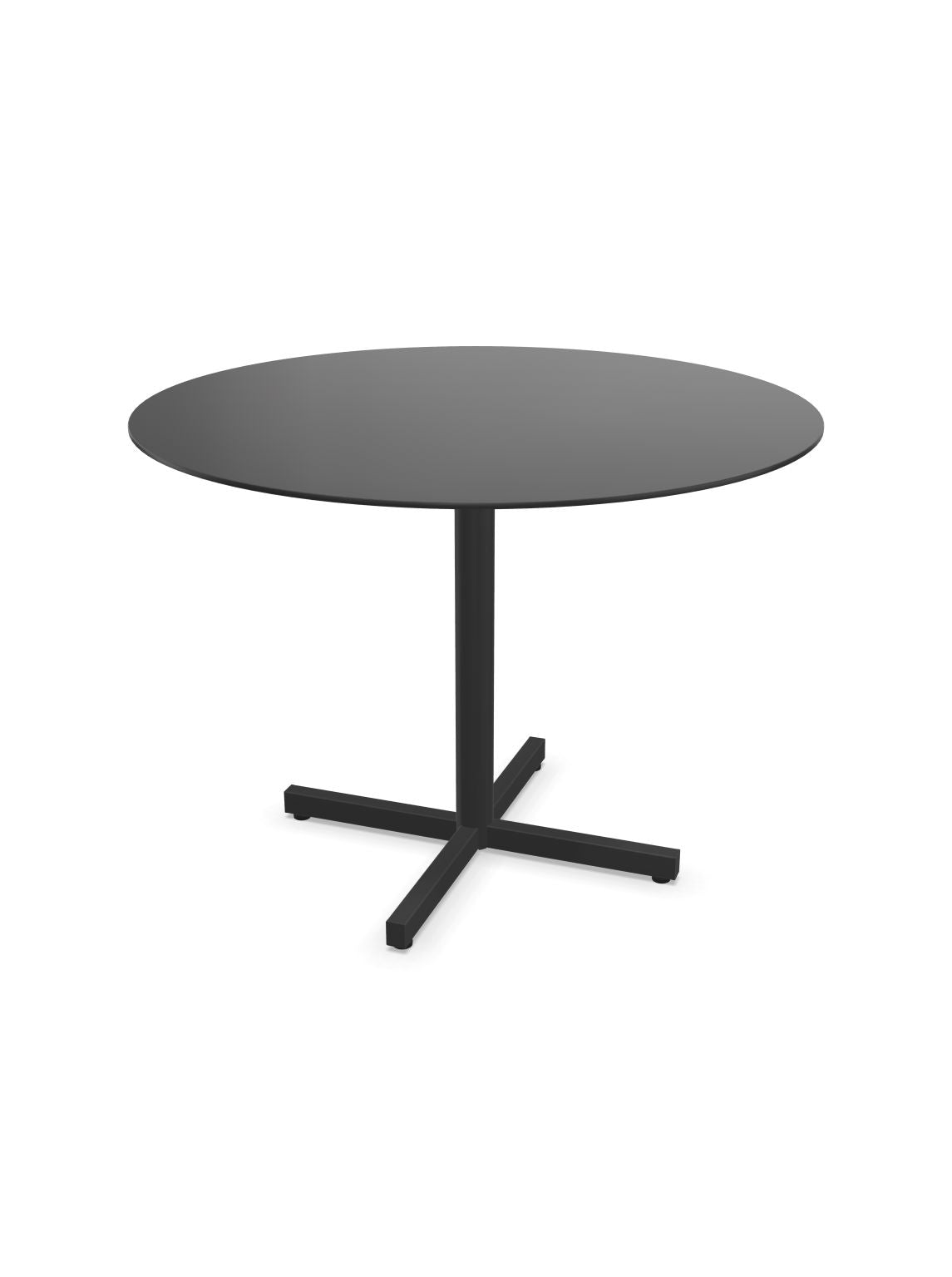 Schaffner Luzern table repas rabattable Ø100cm Anthracite 77 Anthracite 77