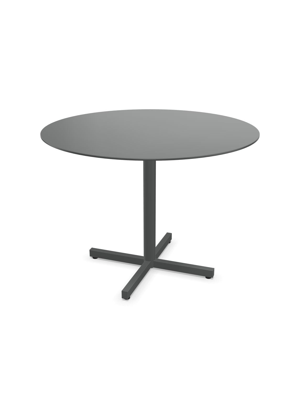 Schaffner Luzern table repas rabattable Ø100cm Graphite 73 Graphite 73