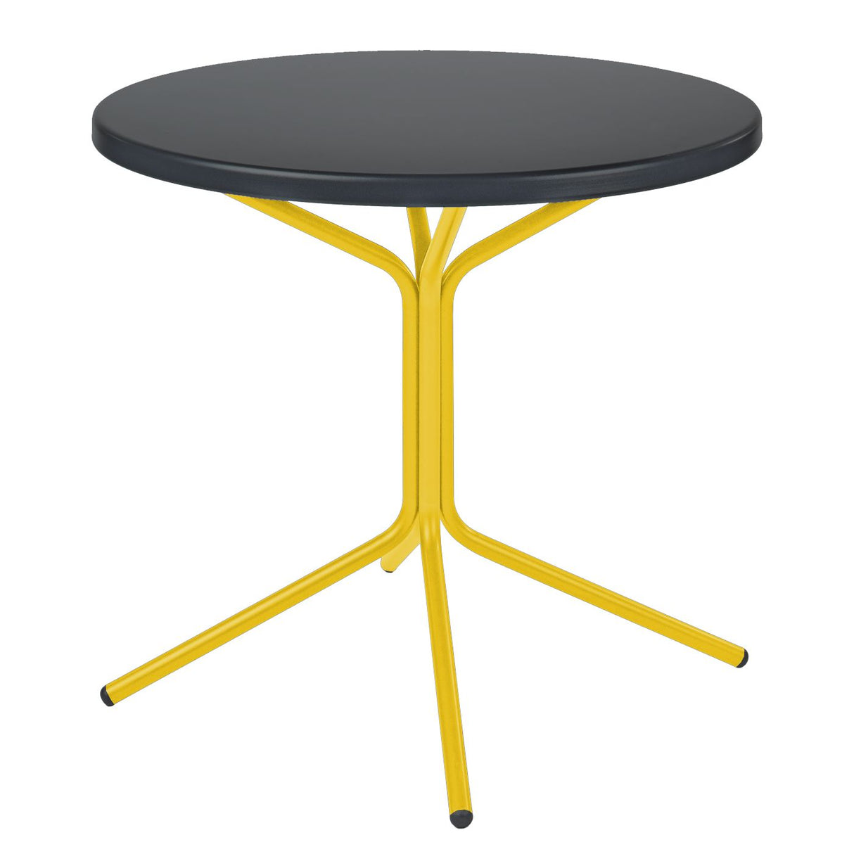 Schaffner PIX Table basse Ø54cm H:54cm Anthracite 77 Jaune 11