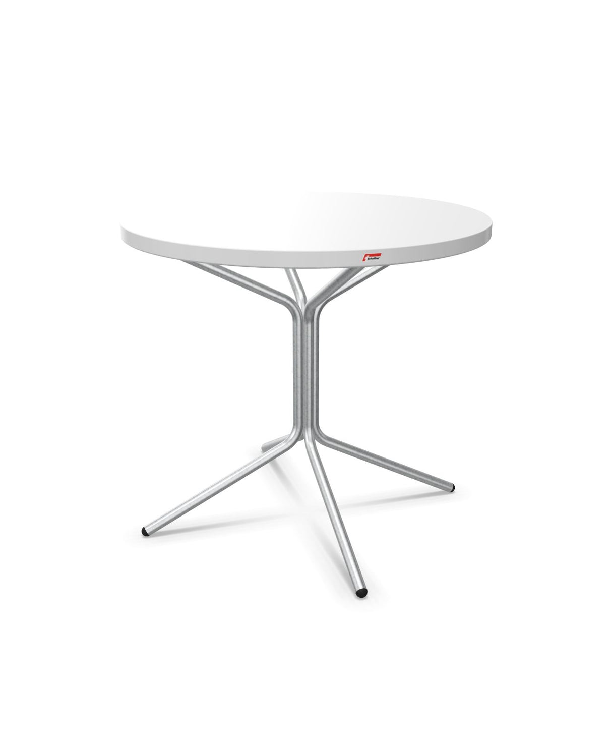 Schaffner PIX Table bistrot Ø80cm H:72cm Blanc 90 Galvanisé à chaud 02
