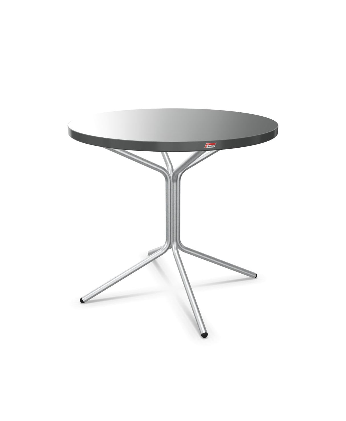 Schaffner PIX Table bistrot Ø80cm H:72cm Graphite 73 Galvanisé à chaud 02