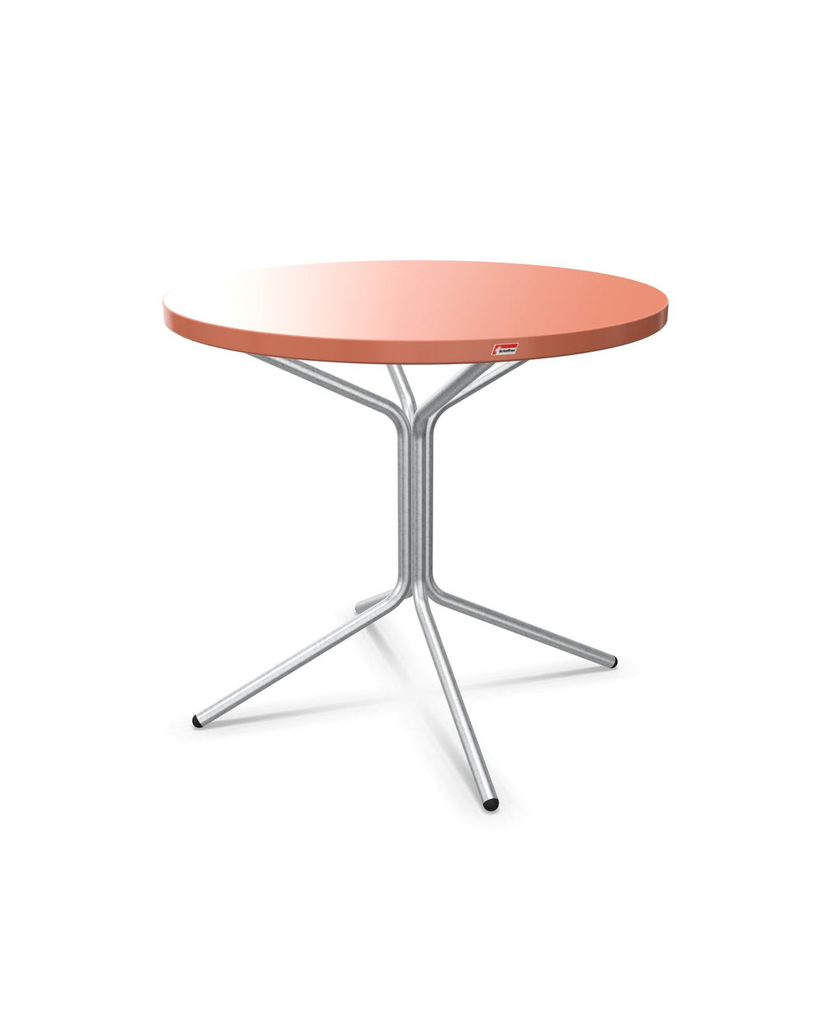 Schaffner PIX Table bistrot Ø80cm H:72cm Terracotta 84 Galvanisé à chaud 02