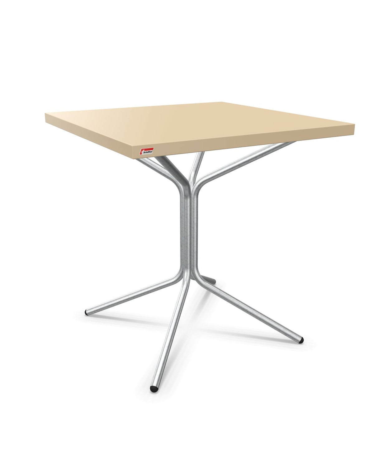 Schaffner PIX Table bistrot rabattable 70x70cm H:73cm Marron Pastel 83 Galvanisé à chaud 02