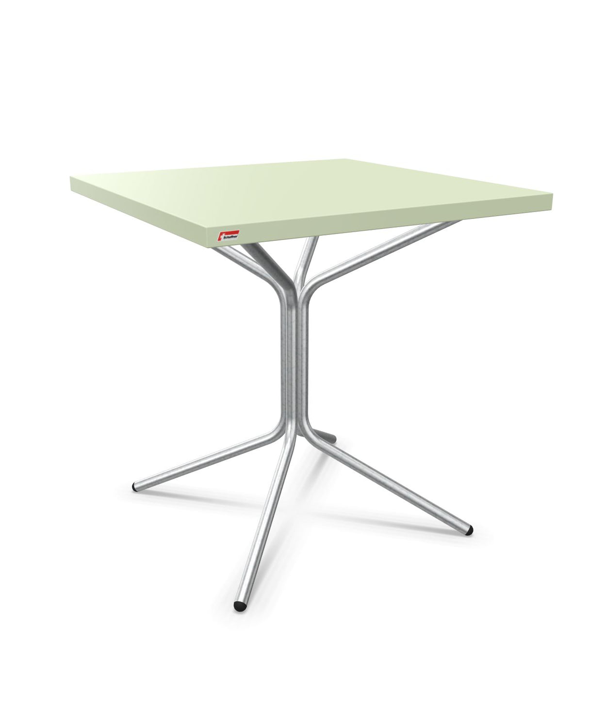 Schaffner PIX Table bistrot rabattable 70x70cm H:73cm Vert Pastel 64 Galvanisé à chaud 02
