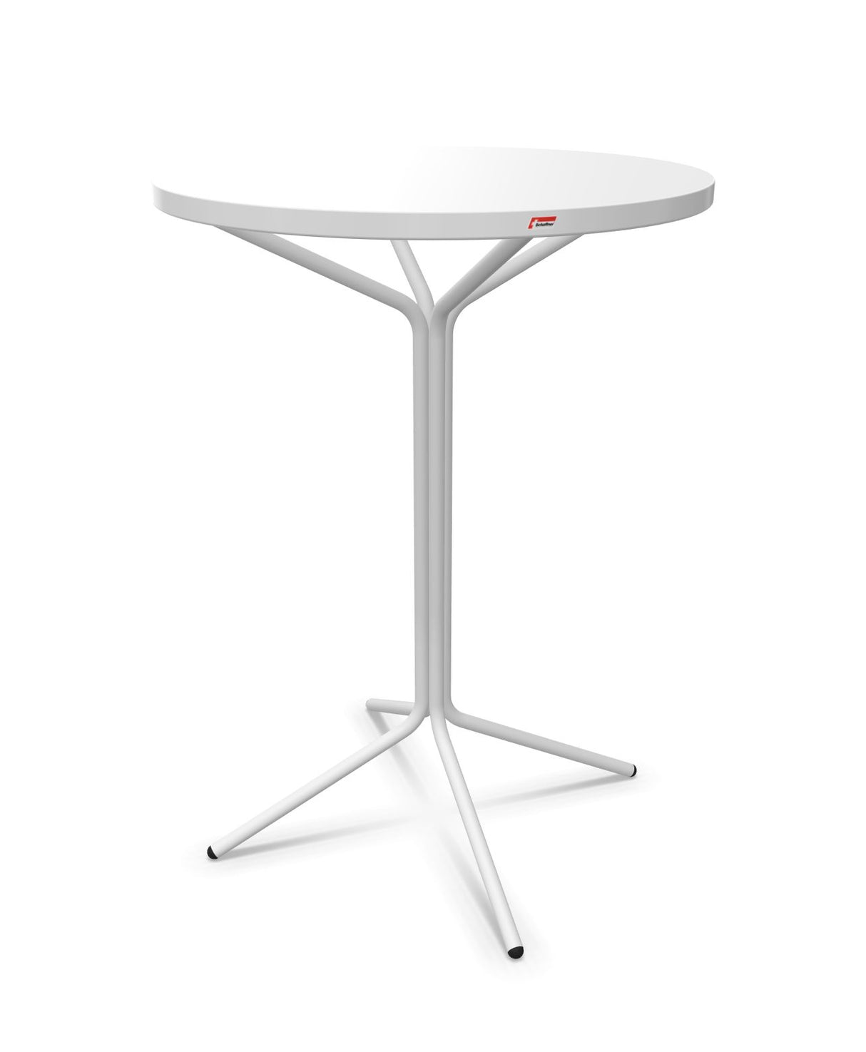 Schaffner PIX Table haute bistrot Ø80cm H:110cm Blanc 90 Blanc 90