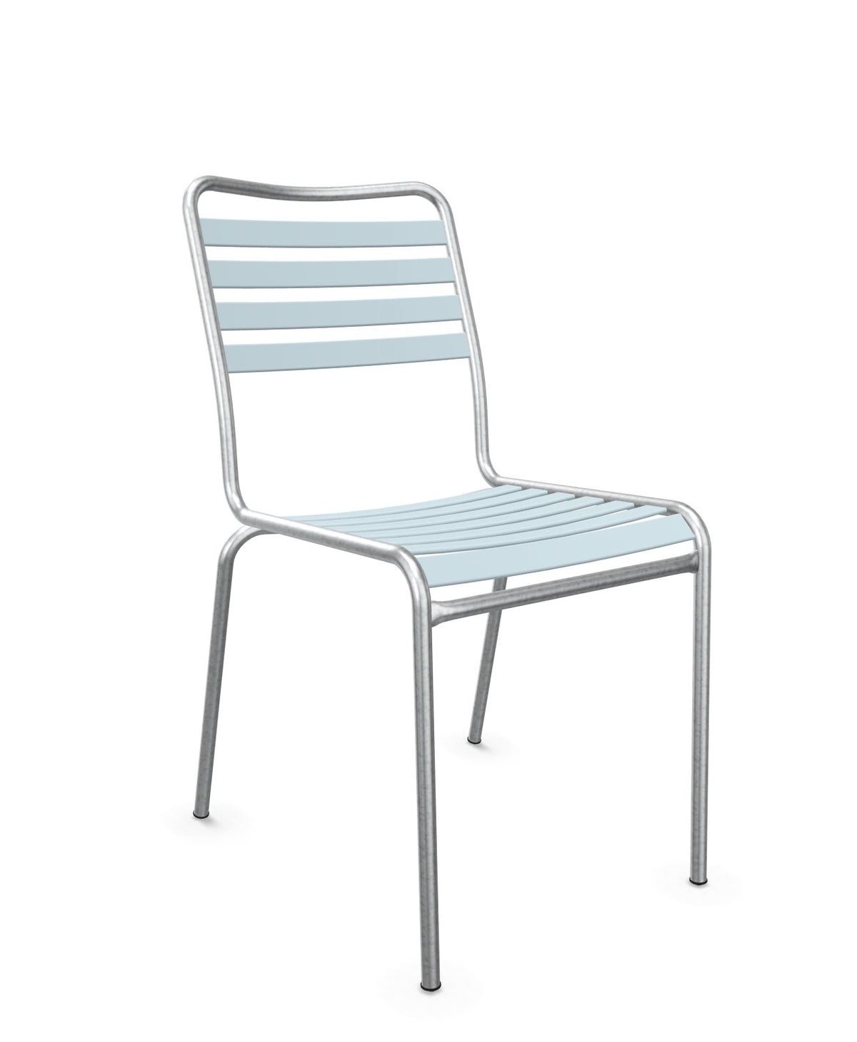 Schaffner Rigi Chaise Repas Lattes Bleu Pastel 51 Galvanisé à chaud 02