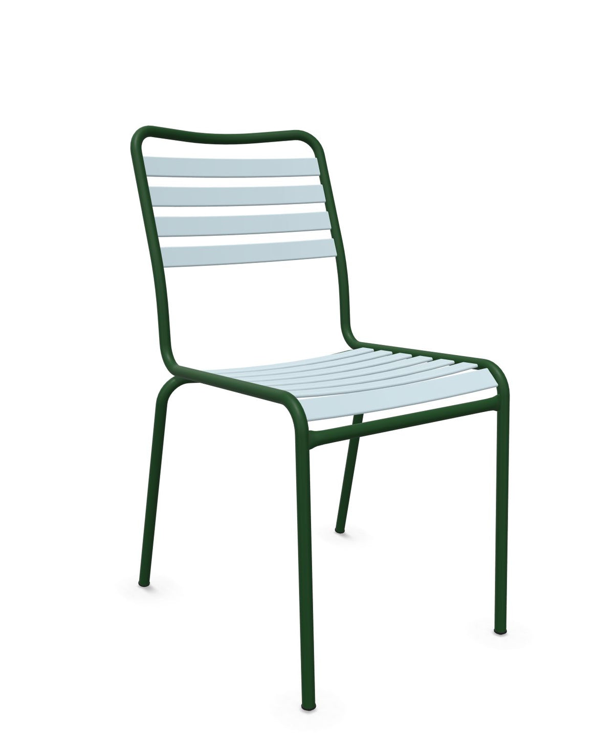 Schaffner Rigi Chaise Repas Lattes Bleu Pastel 51 Vert Sapin 66