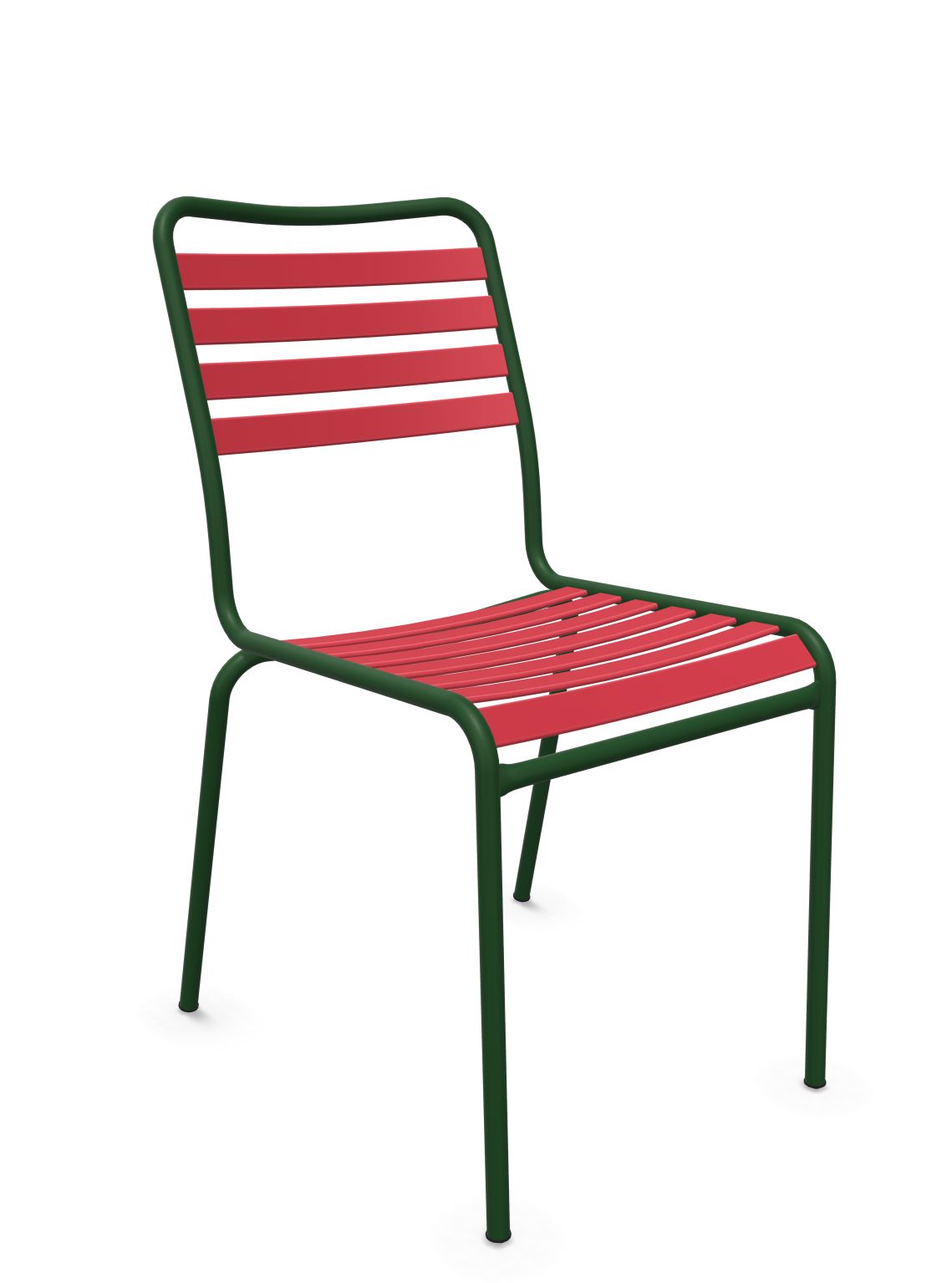 Schaffner Rigi Chaise Repas Lattes Rouge Érable 33 Vert Sapin 66