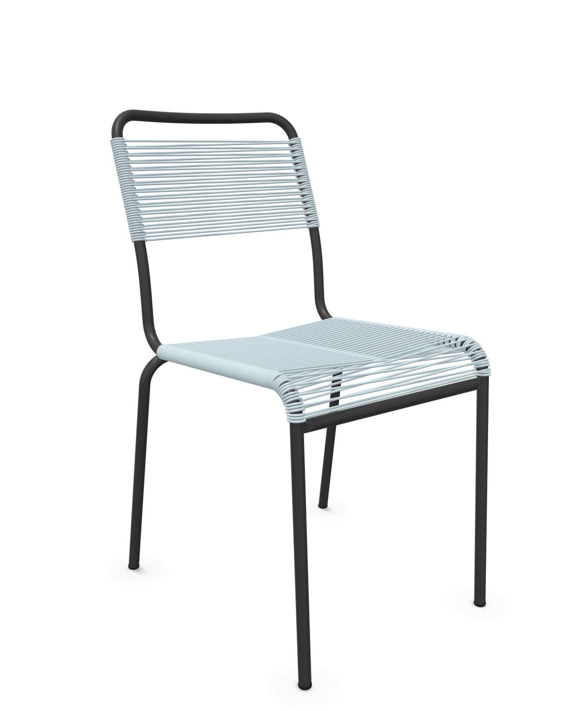 Schaffner Rigi chaise repas Spaghetti Bleu Pastel 51 Anthracite 77