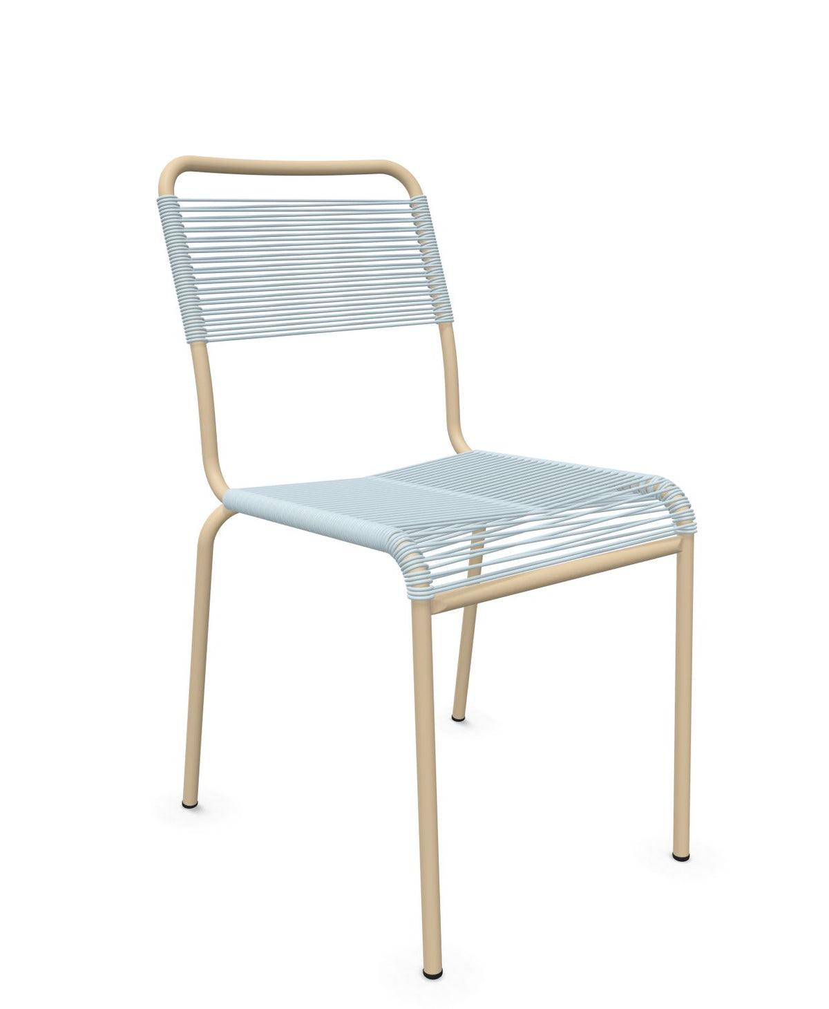 Schaffner Rigi chaise repas Spaghetti Bleu Pastel 51 Marron Pastel 83