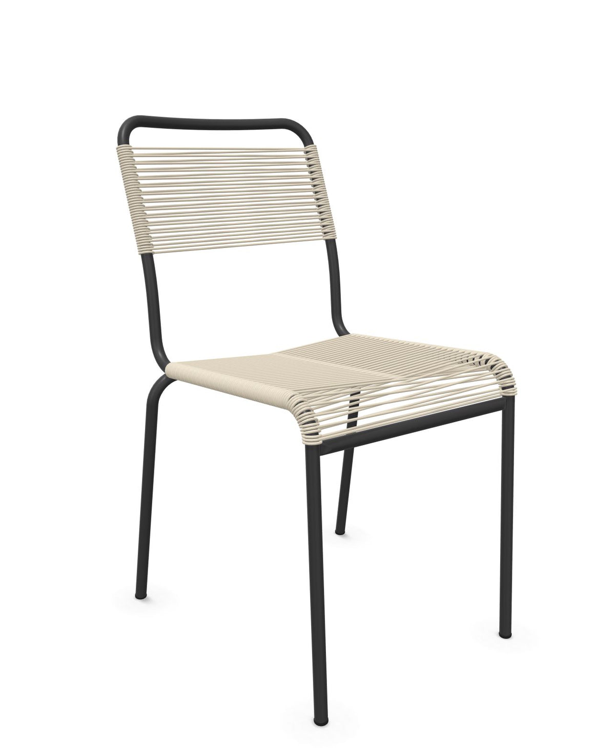Schaffner Rigi chaise repas Spaghetti Sable Pastel 15 Anthracite 77