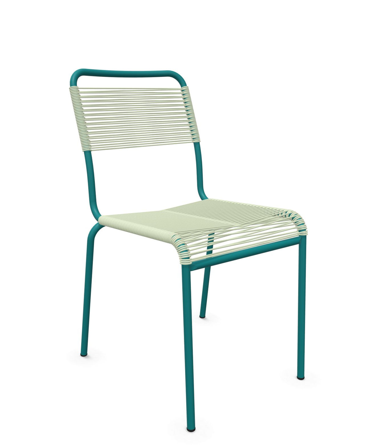 Schaffner Rigi chaise repas Spaghetti Vert Pastel 64 Bleu Kali 56