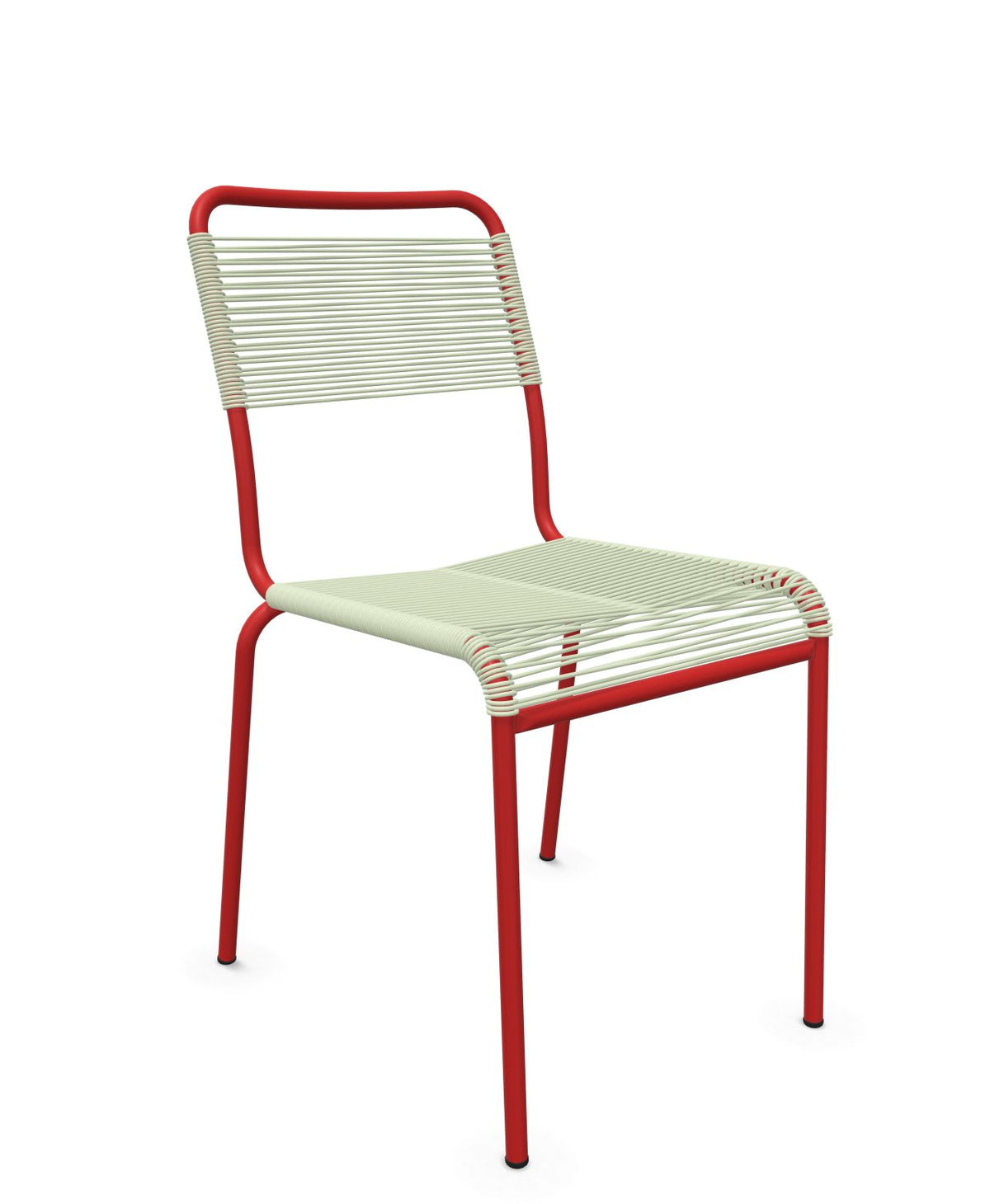 Schaffner Rigi chaise repas Spaghetti Vert Pastel 64 Rouge 30