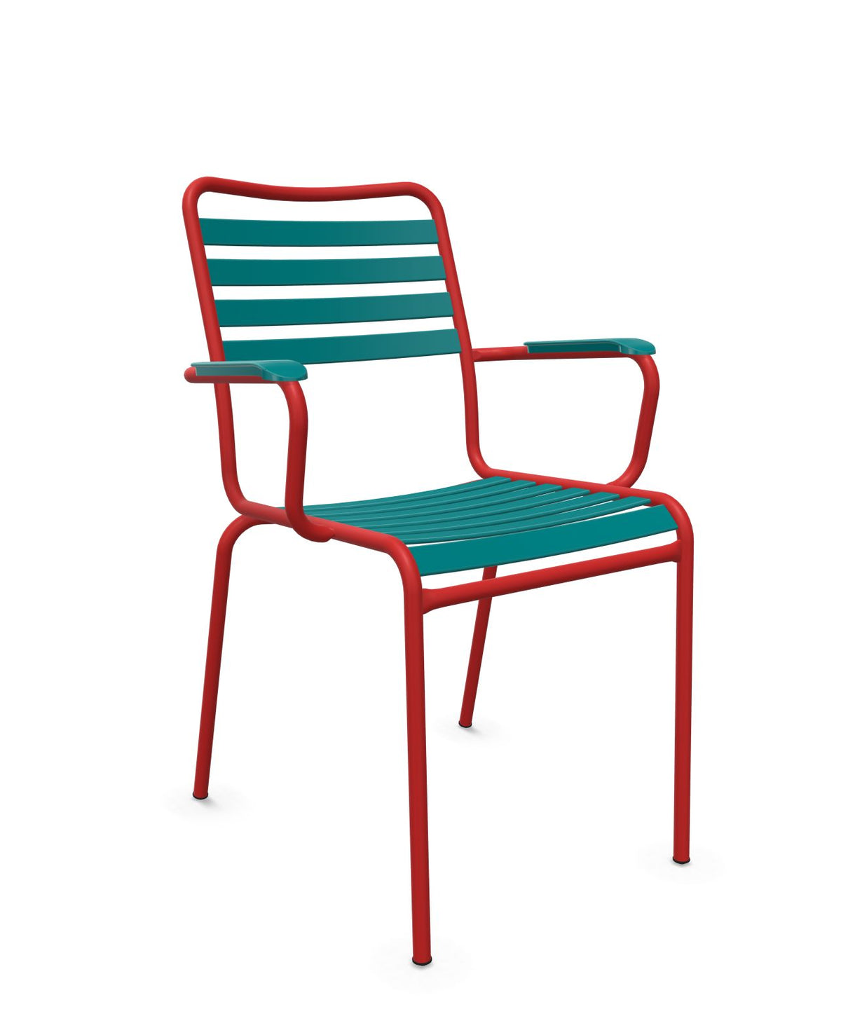 Schaffner Rigi Fauteuil Repas Lattes Bleu Kali 56 Rouge 30