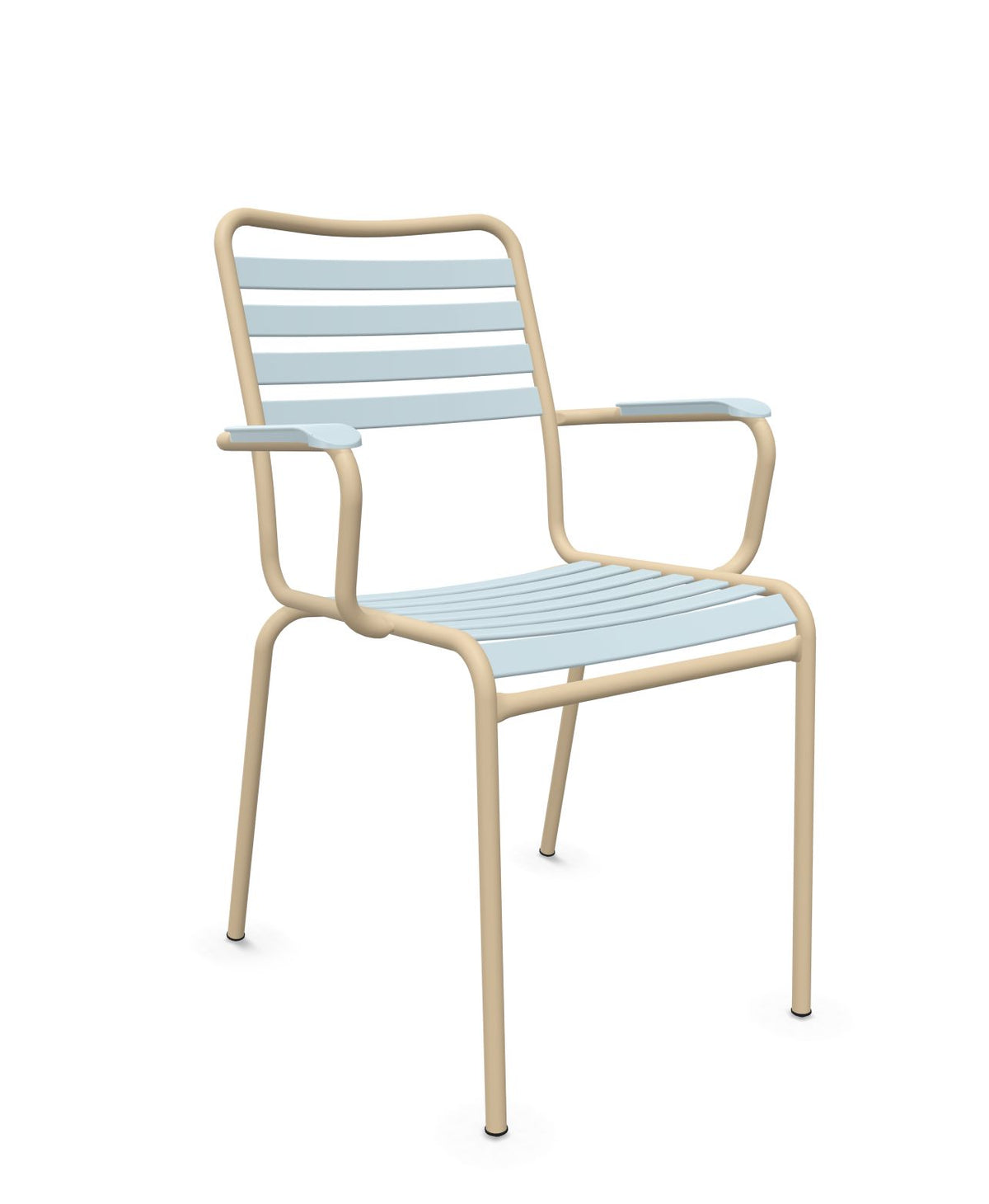 Schaffner Rigi Fauteuil Repas Lattes Bleu Pastel 51 Marron Pastel 83