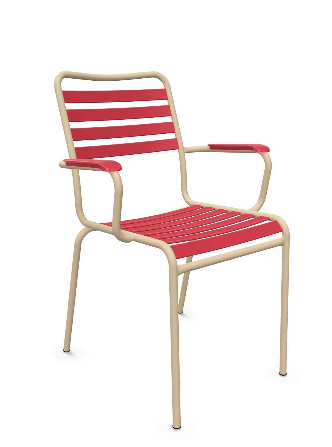 Schaffner Rigi Fauteuil Repas Lattes Rouge Érable 33 Marron Pastel 83