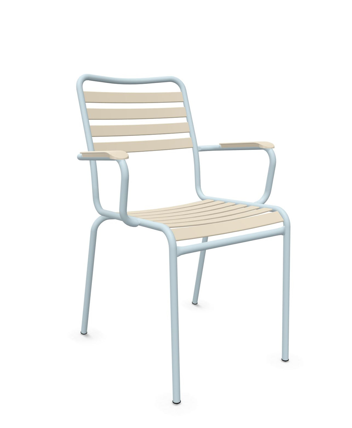 Schaffner Rigi Fauteuil Repas Lattes Sable Pastel 15 Bleu Pastel 51