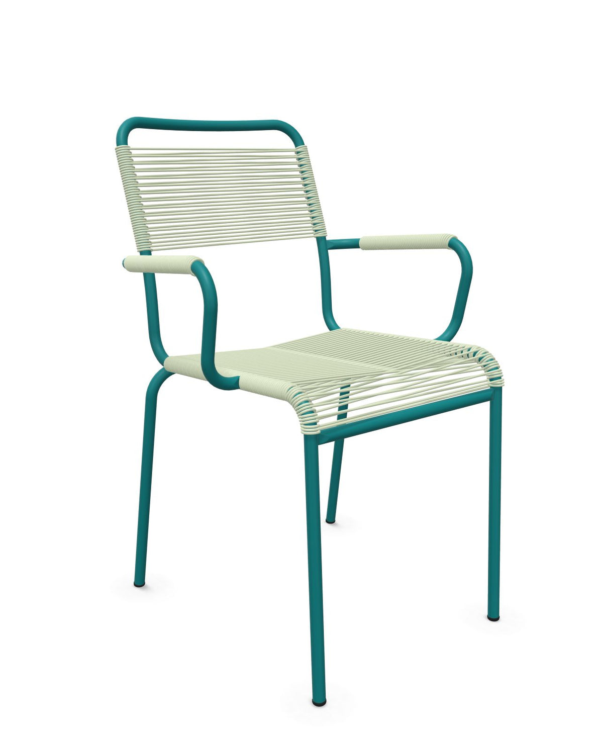 Schaffner Rigi fauteuil repas Spaghetti Vert Pastel 64 Bleu Kali 56
