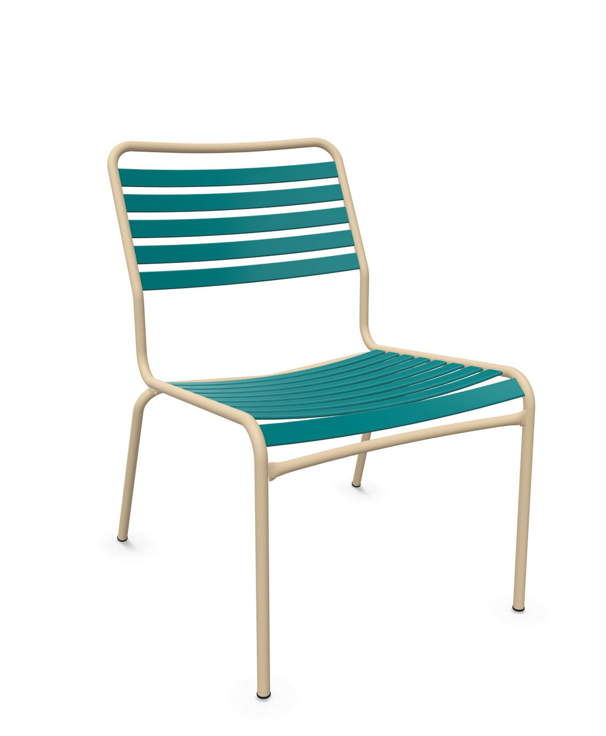 Schaffner Rigi Salon Chaise Basse Lattes Bleu Kali 56 Marron Pastel 83