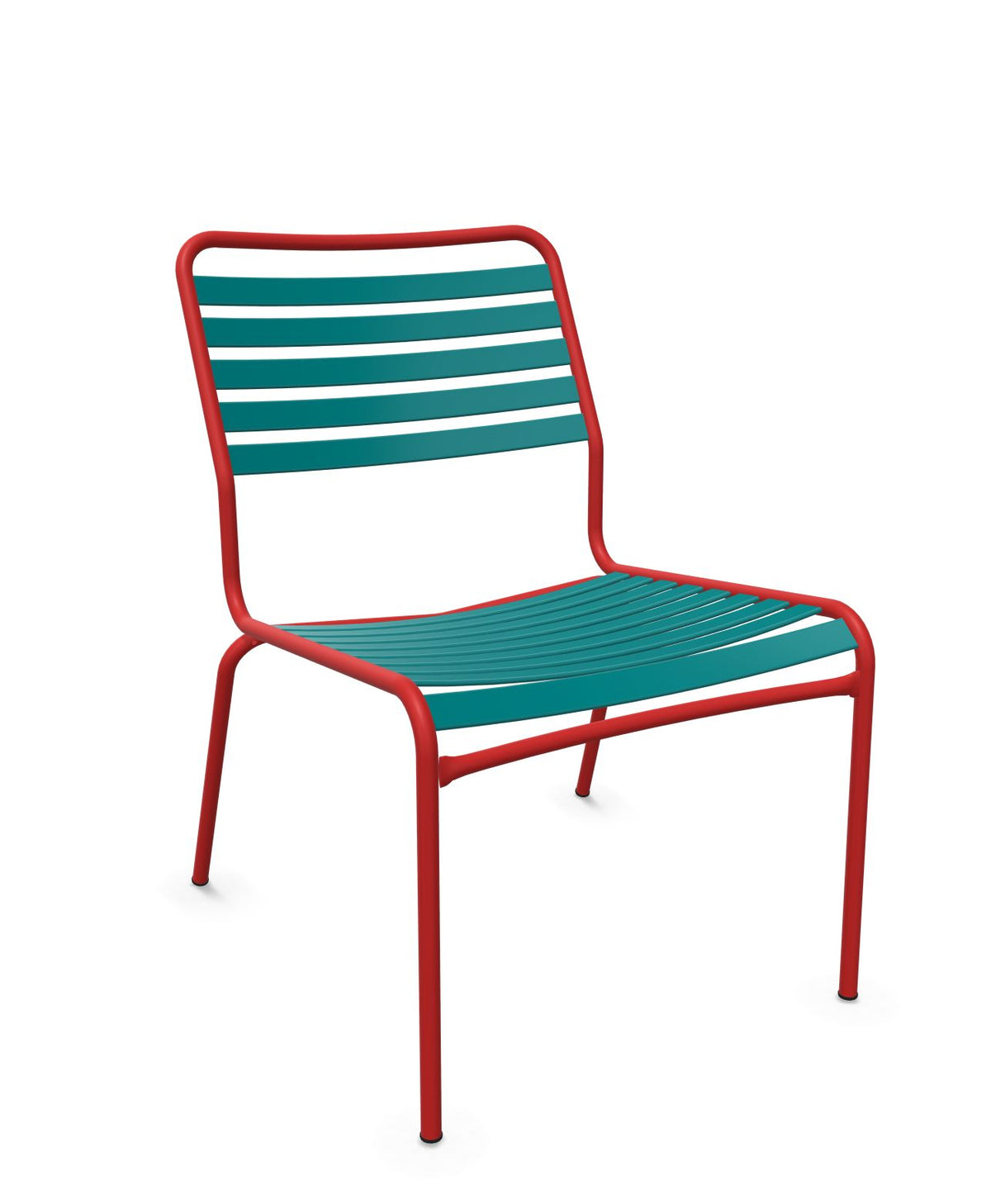 Schaffner Rigi Salon Chaise Basse Lattes Bleu Kali 56 Rouge 30