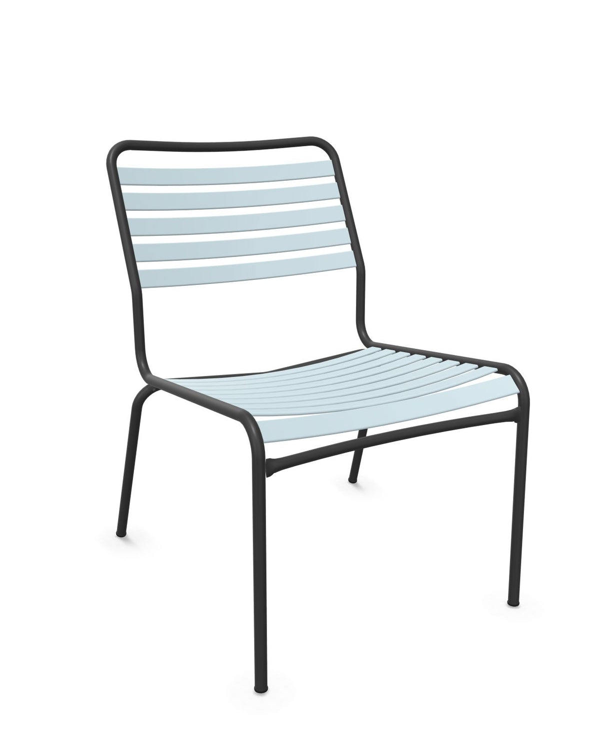 Schaffner Rigi Salon Chaise Basse Lattes Bleu Pastel 51 Anthracite 77