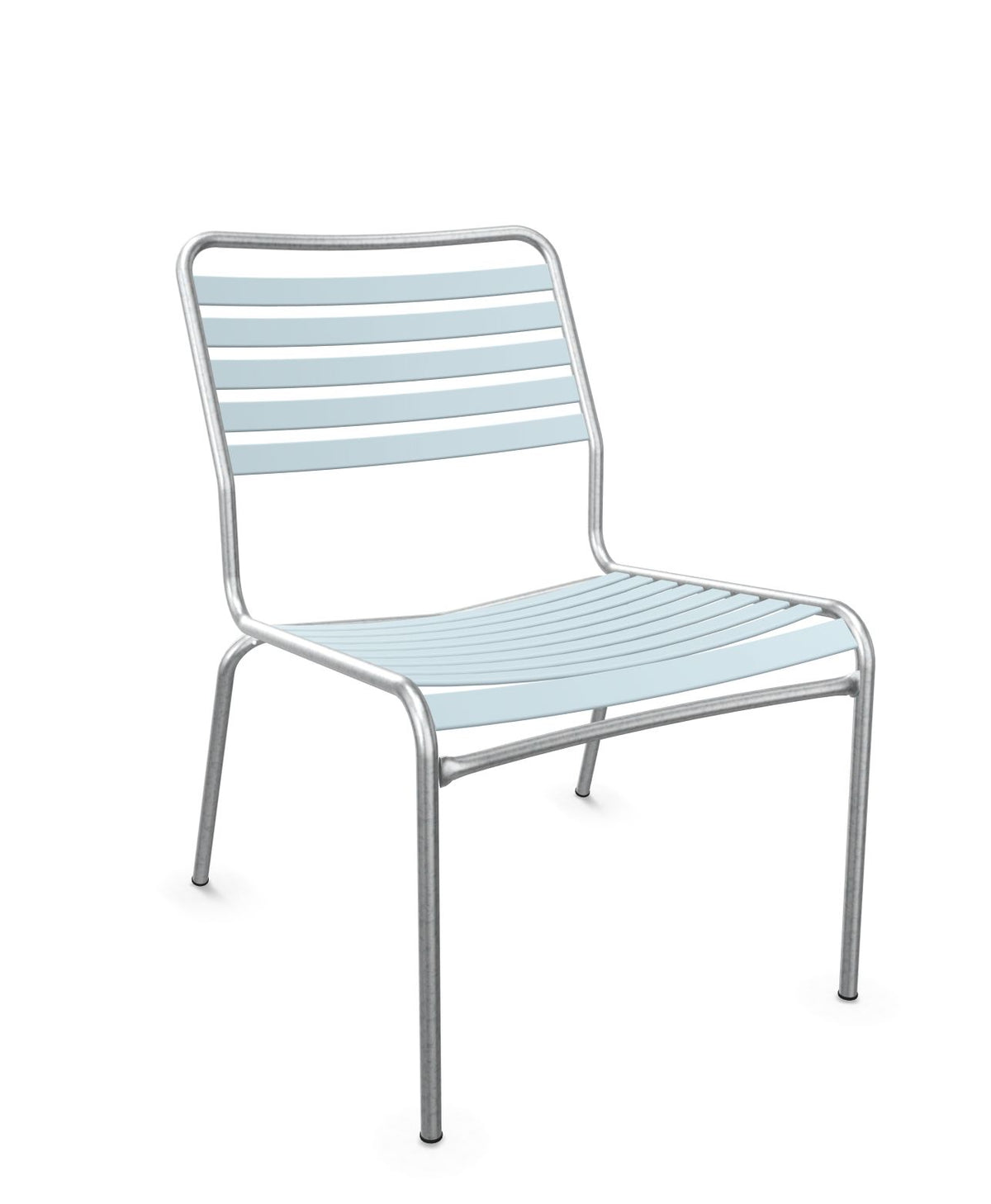 Schaffner Rigi Salon Chaise Basse Lattes Bleu Pastel 51 Galvanisé à chaud 02