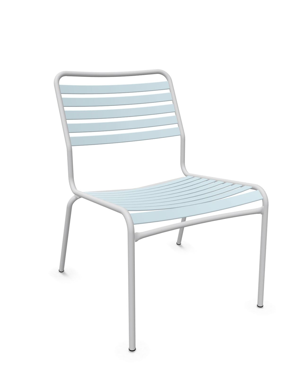 Schaffner Rigi Salon Chaise Basse Lattes Bleu Pastel 51 Gris Argent 78