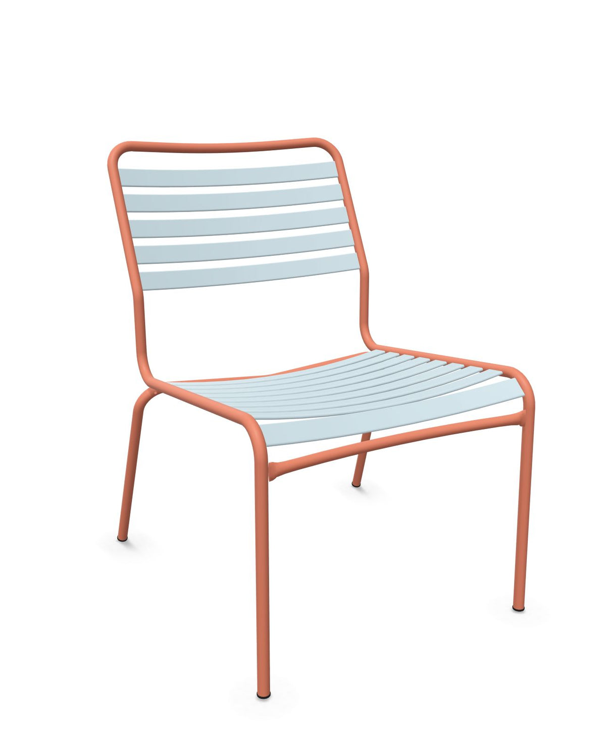 Schaffner Rigi Salon Chaise Basse Lattes Bleu Pastel 51 Terracotta 84