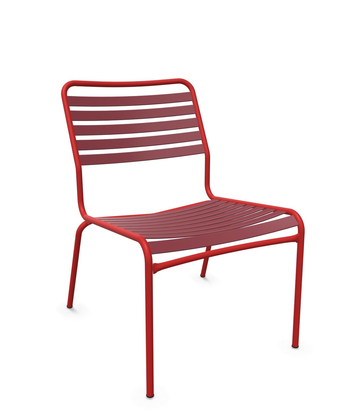 Schaffner Rigi Salon Chaise Basse Lattes Bordeaux 38 Rouge 30